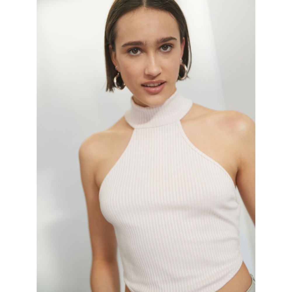 High Neck Cropped tank top